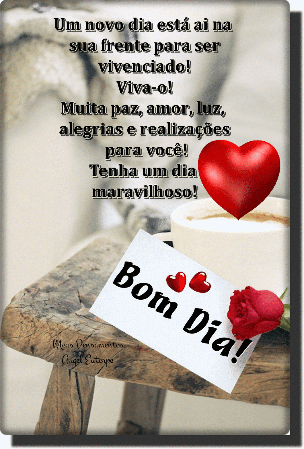 Bom dia gif com coração