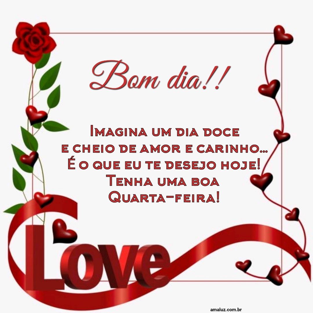 Bom dia imagina um dia doce.