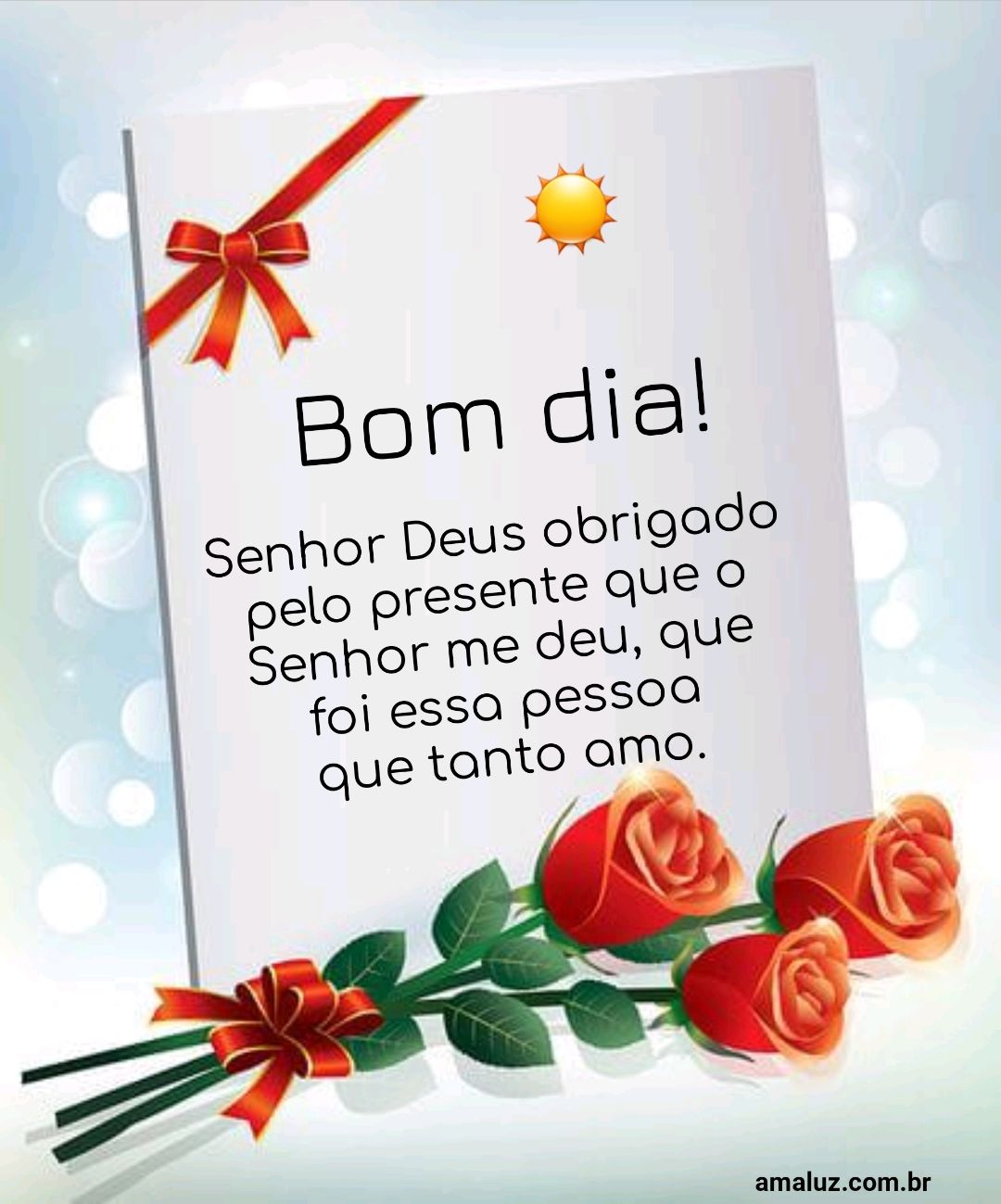 Bom dia Senhor pelo presente de Deus.