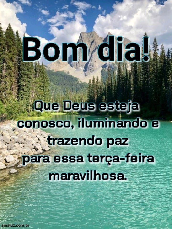 Bom dia que Deus traga paz neste dia