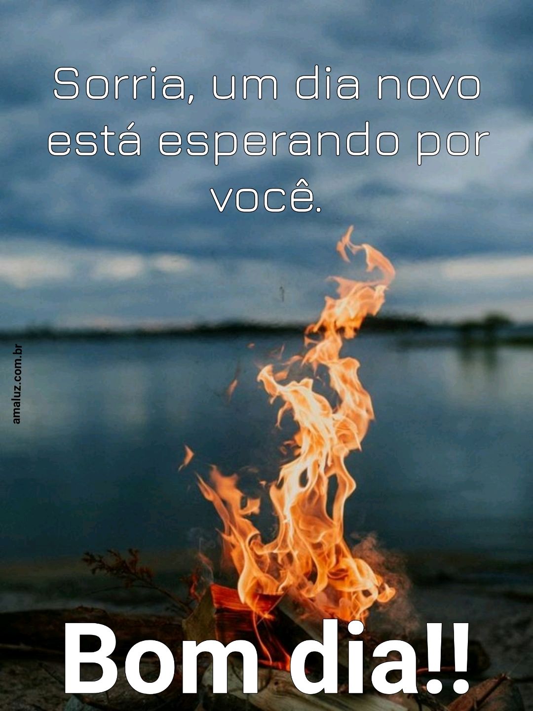 Bom dia. Sorria, um dia novo está esperando por você.