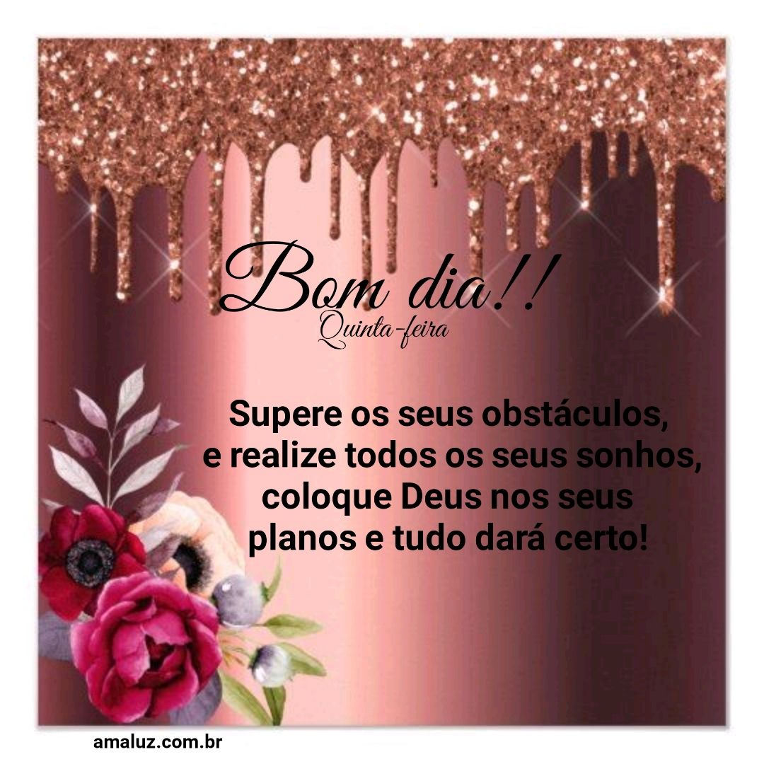 Bom dia supere os seus obstáculos