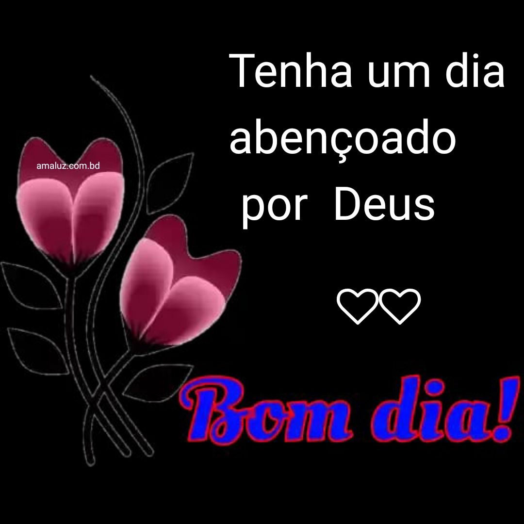Bom dia tenha um dia abençoado por Deus