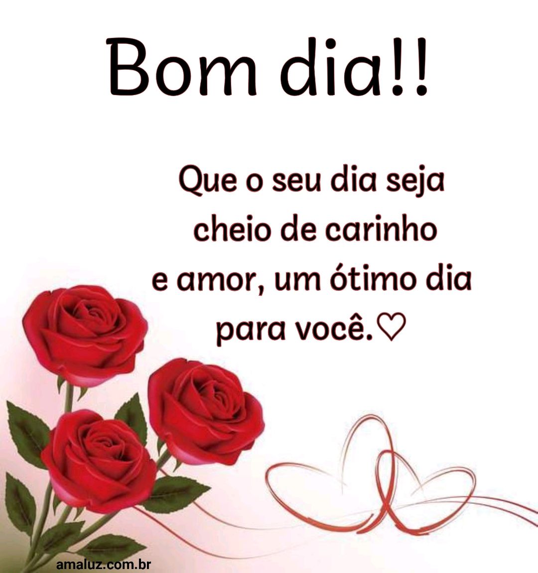 Que seu dia seja cheio de carinho