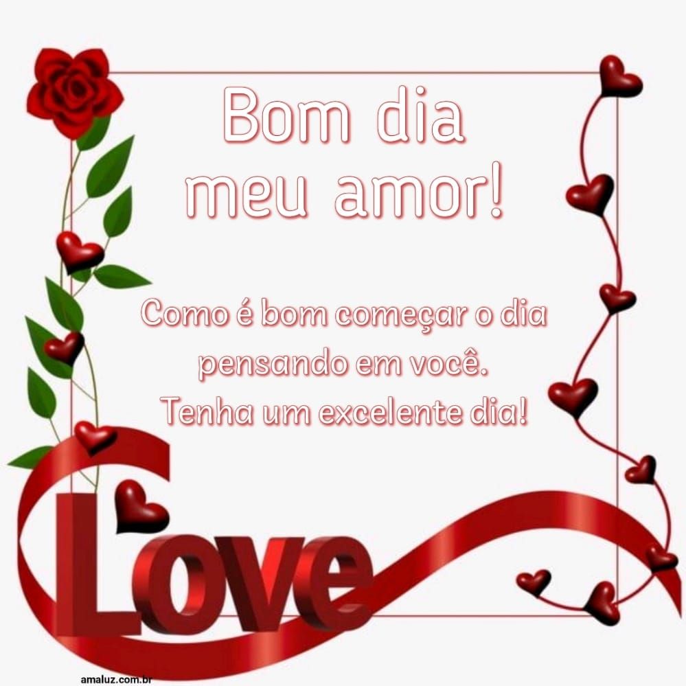 Só começo meu dia pensando em você bom dia