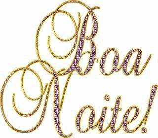 boa noite com figurinha brilhante