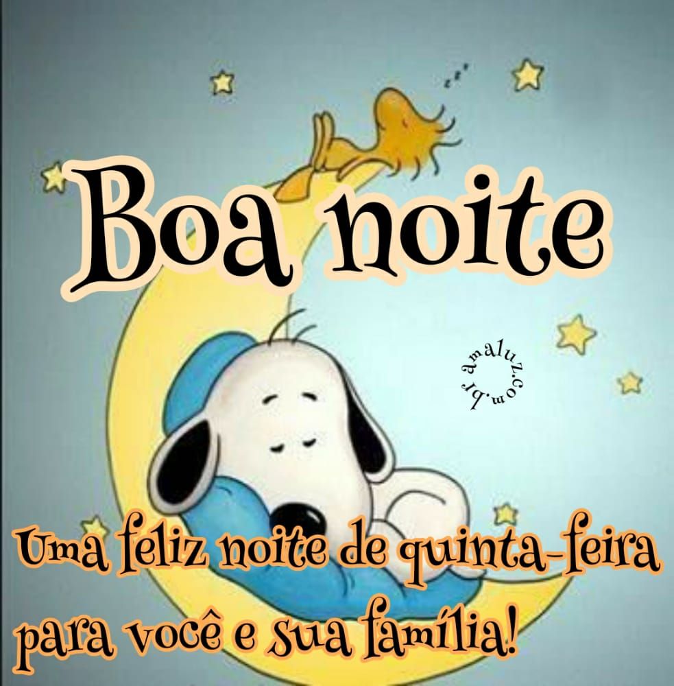 boa noite com uma feliz noite de quinta feira a toda sua família