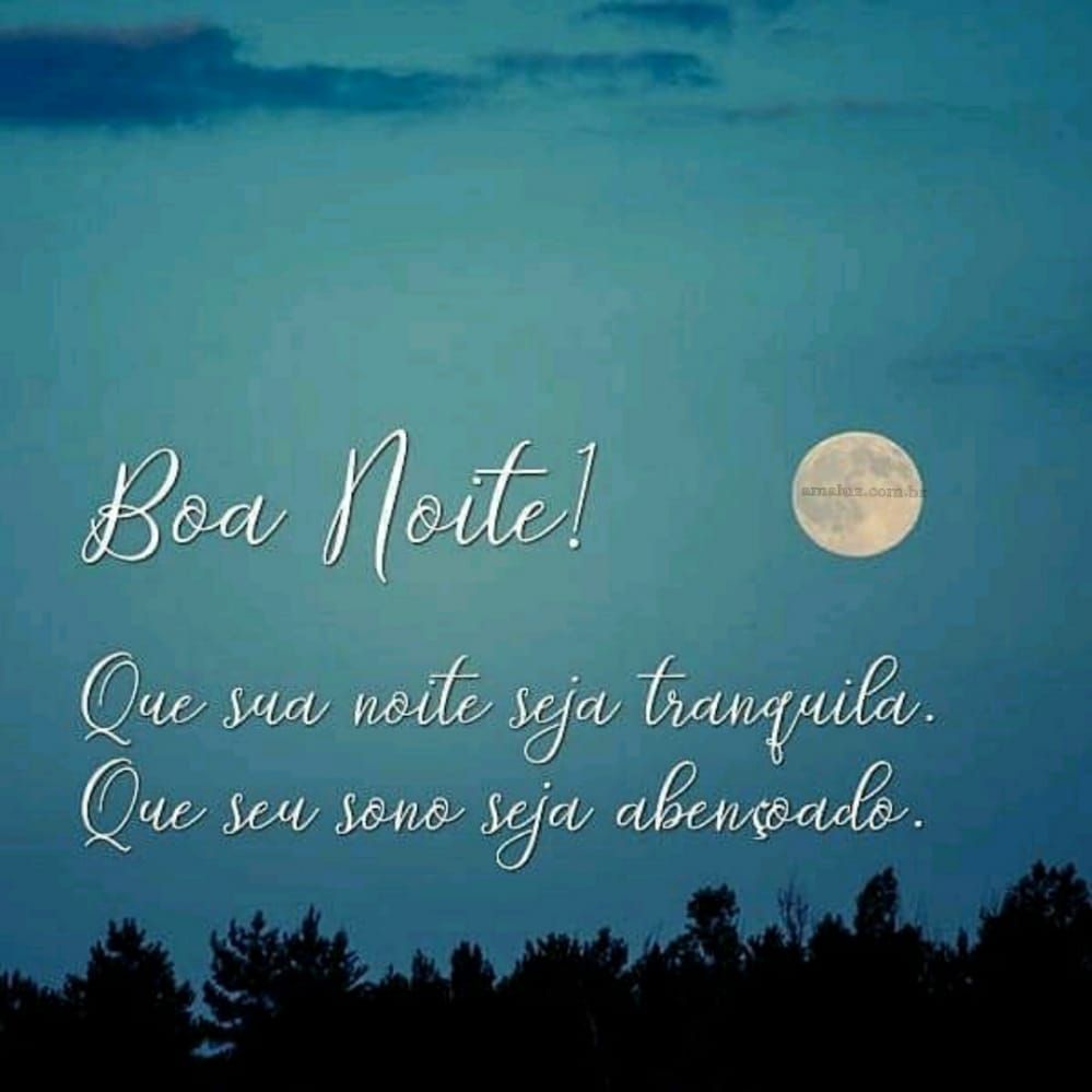 boa noite com uma noite tranquila