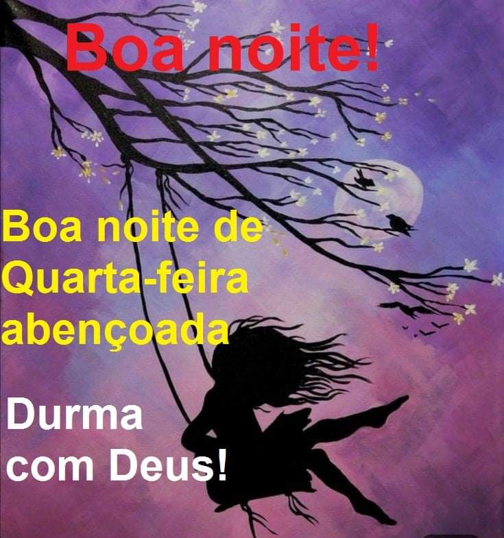 boa noite de quarta feira abençoada