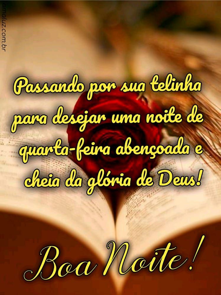 boa noite de quata feira abençoada
