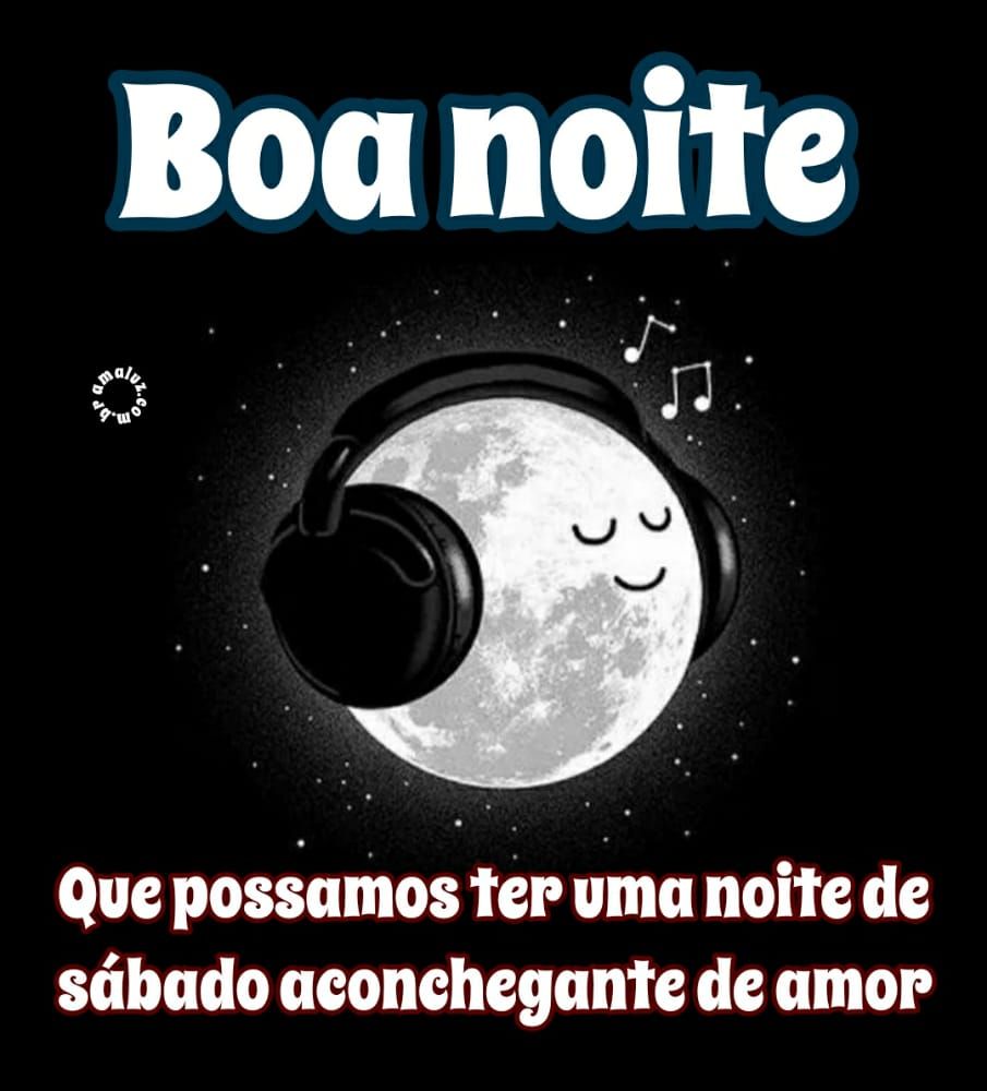 boa noite de sábado aconchegada de amor