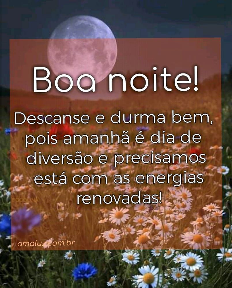 boa noite descanse e durma bem