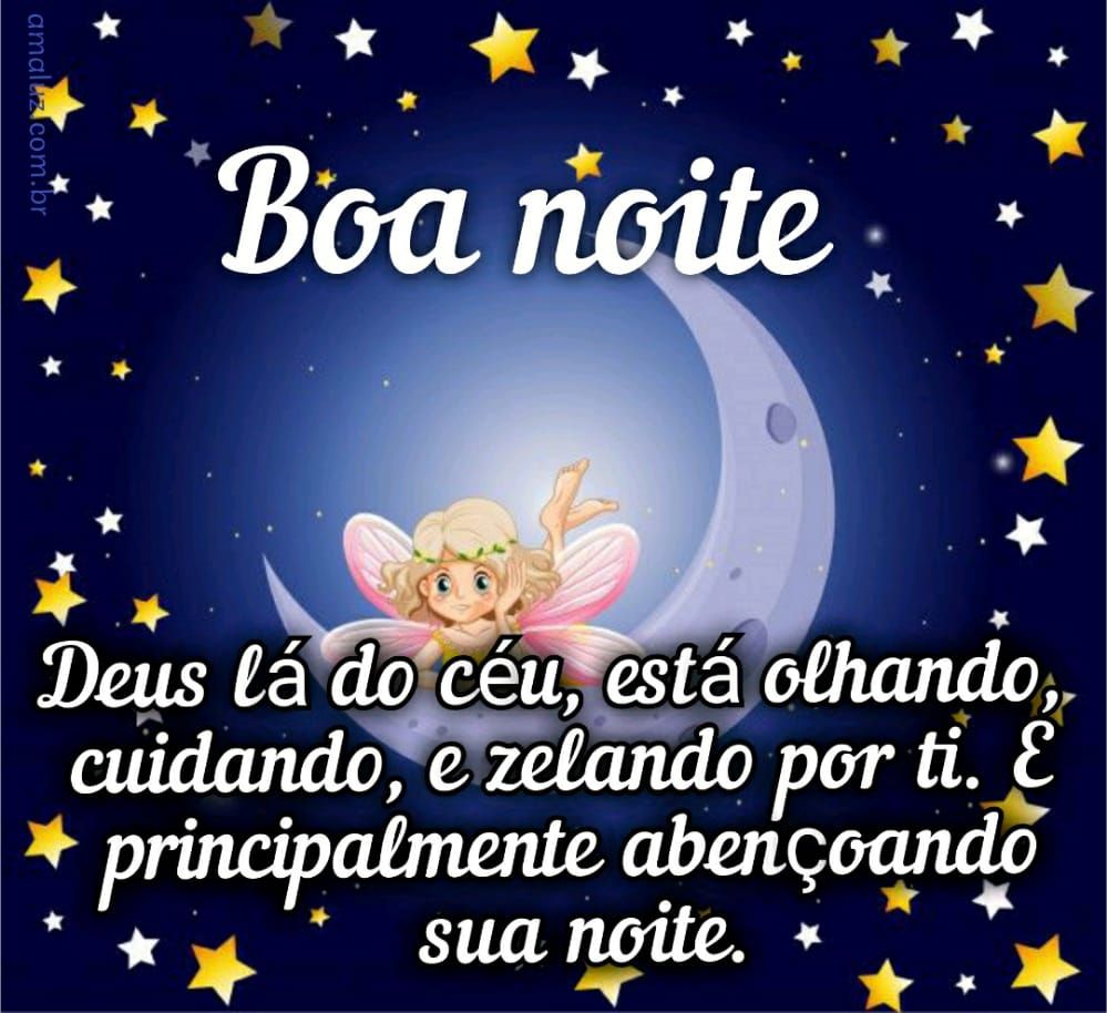 boa noite deus está abençoando sua noite