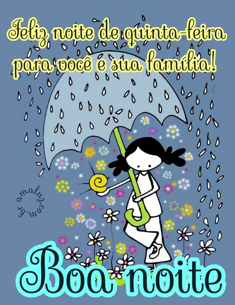 boa noite feliz noite de quinta feira para você e sua família