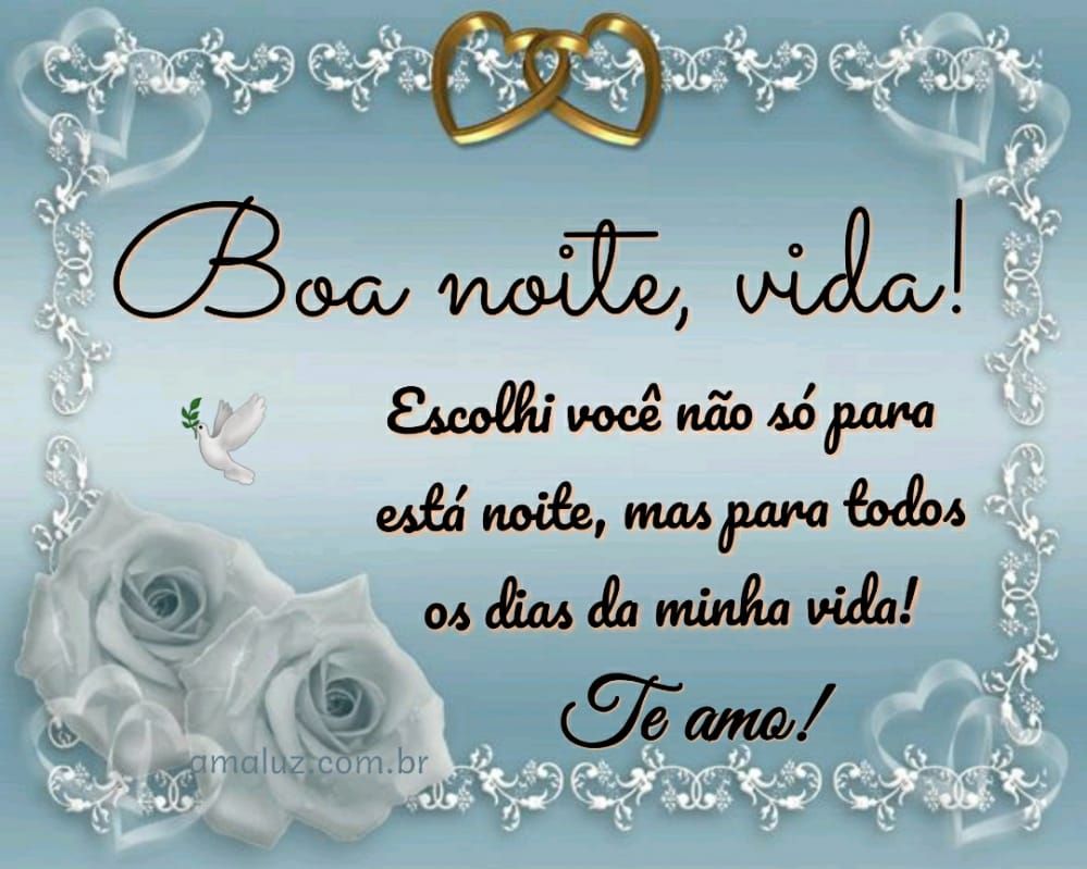 boa noite minha vida imagem