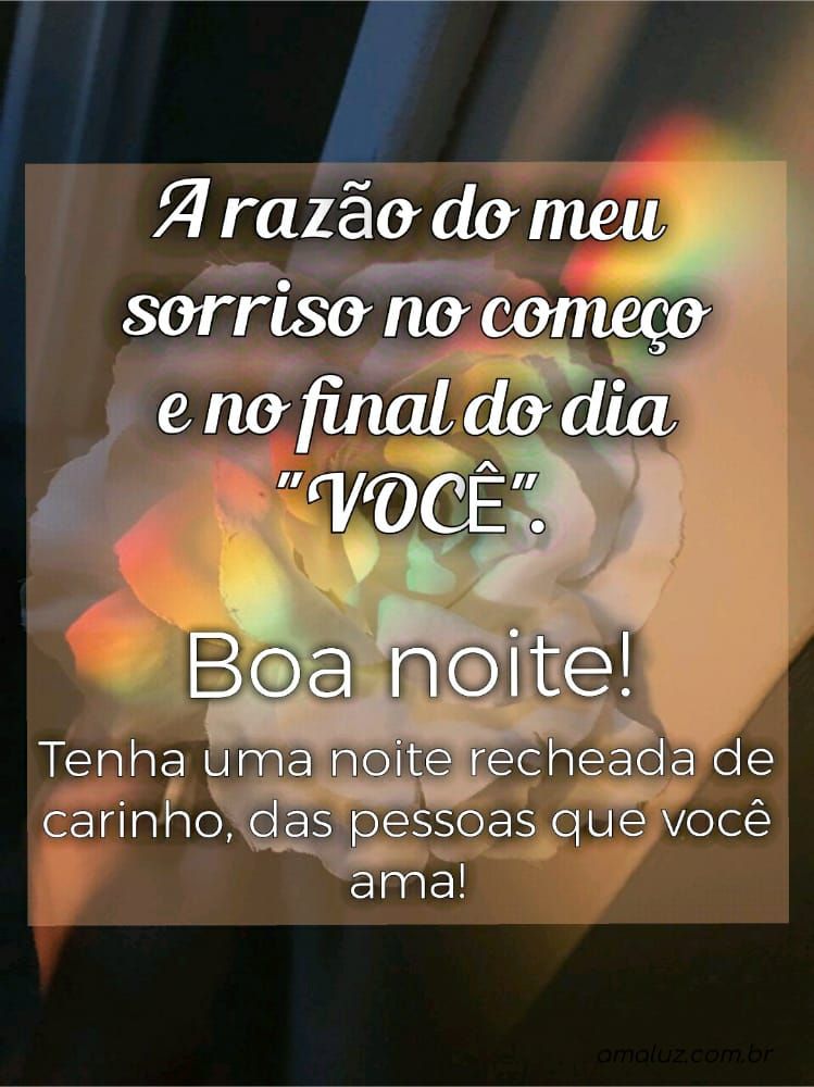 boa noite tenha uma noite recheada de carinho das pessoa que ama