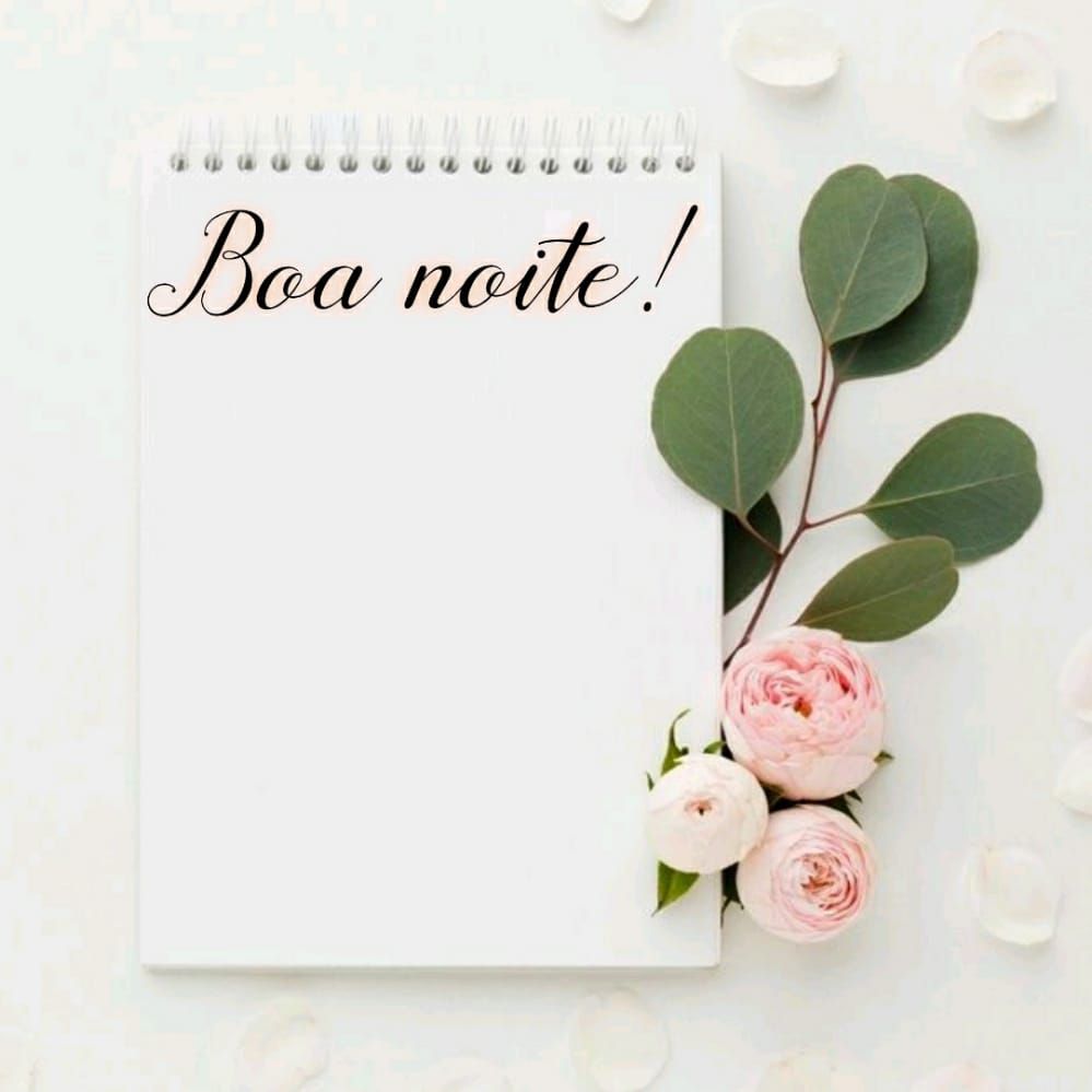 caderninho flor e boa noite