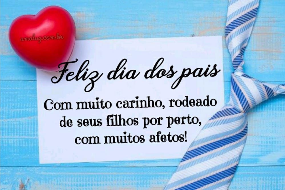 feliz dia dos pais com muito carinho