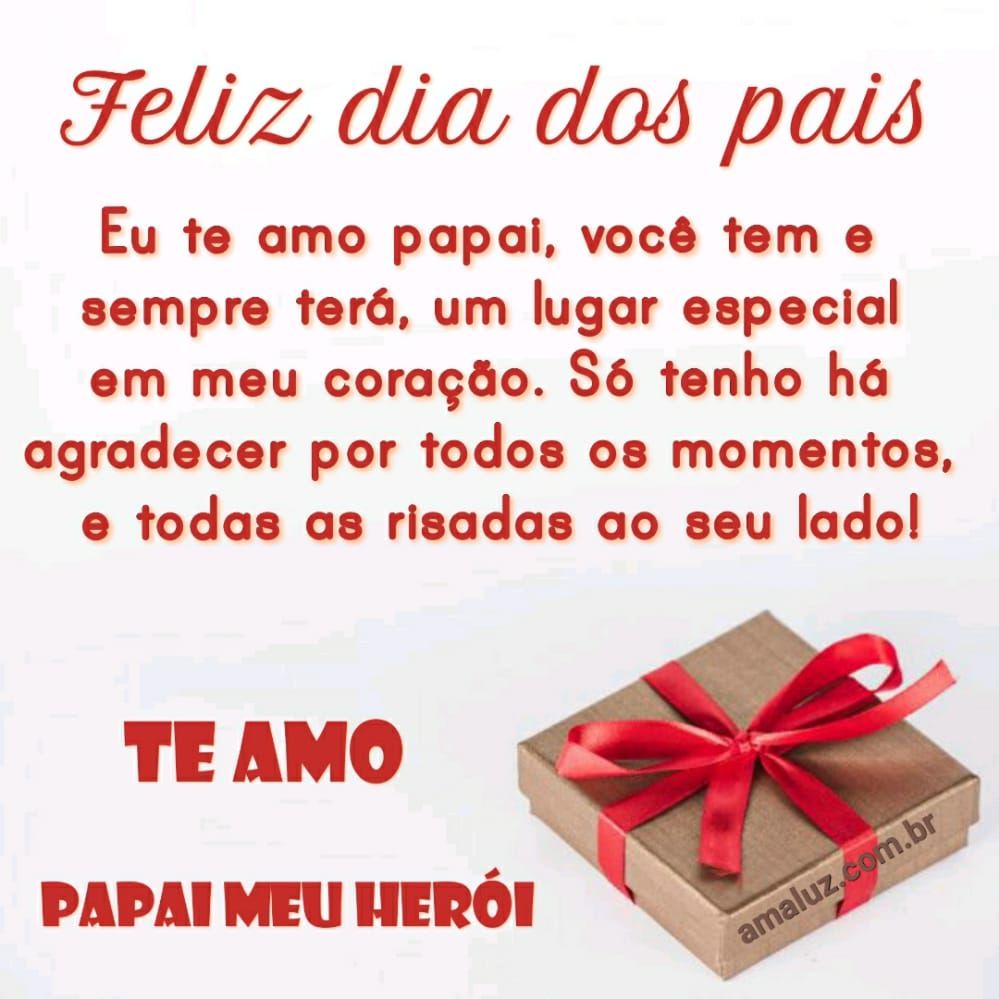 feliz dia dos pais eu te amo papai