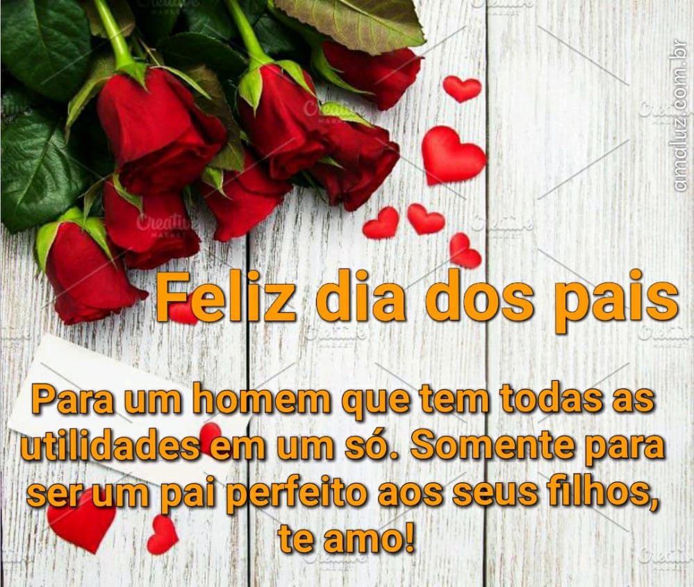 feliz dia dos pais para o homem que tem todas utilidades em um só