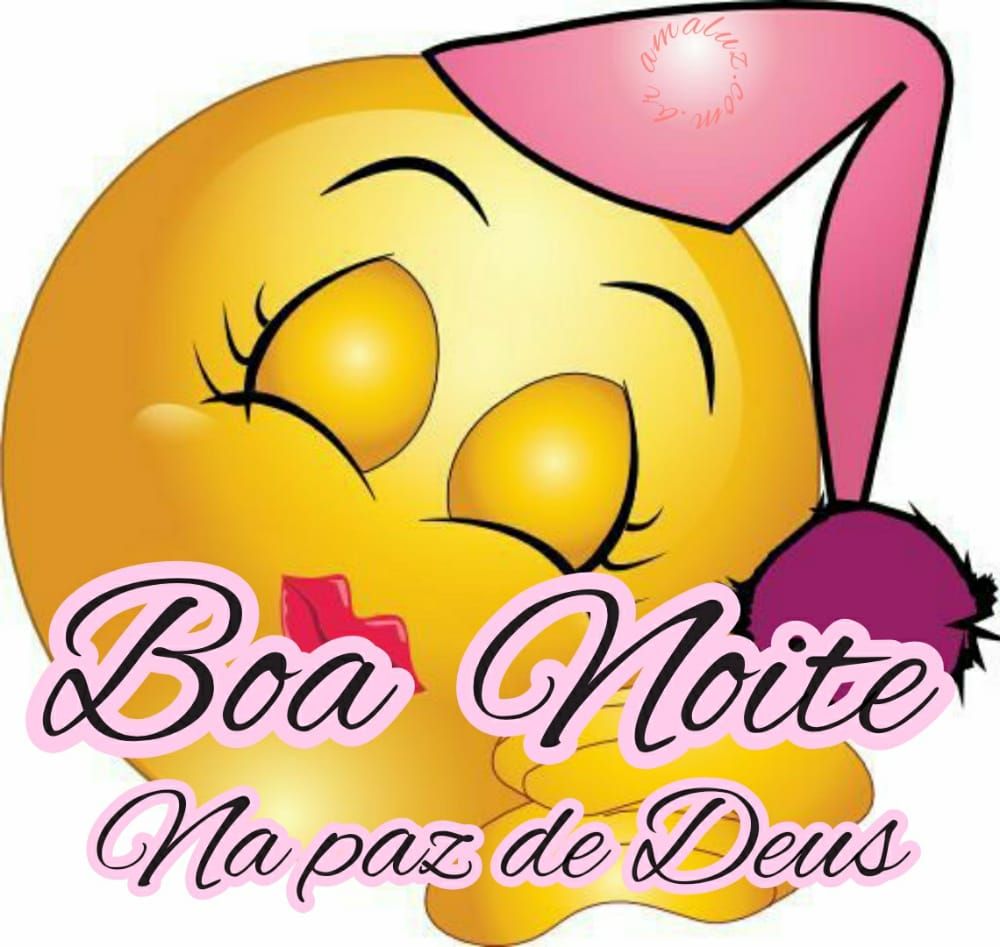 figurinha de boa noite na paz de Deus