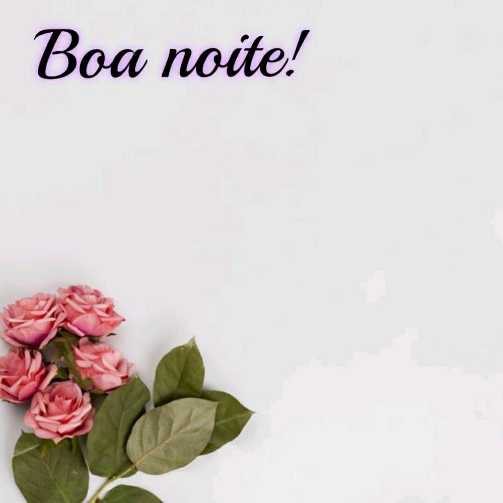 imagem branca com flor e boa noite