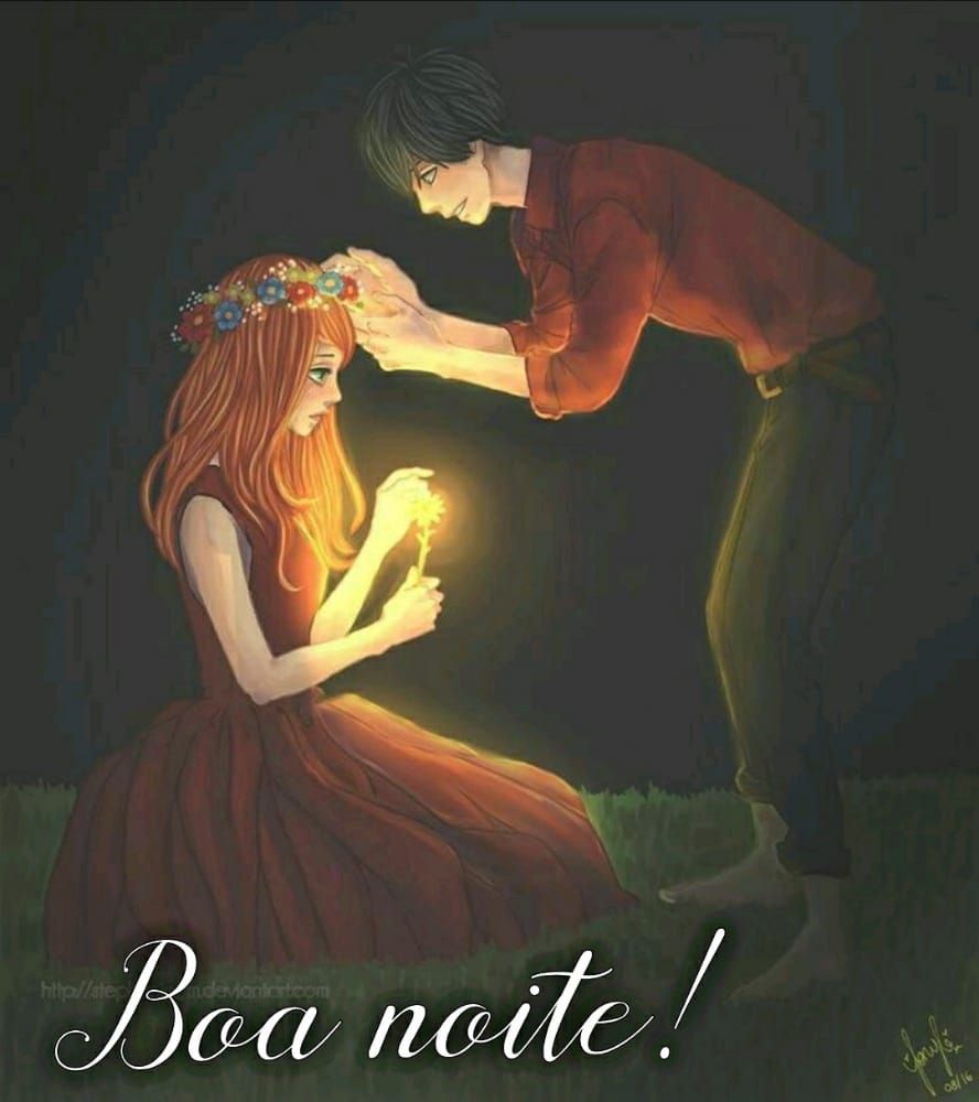 imagem linda de casal e boa noite