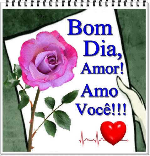 Gif de bom dia amor amo você 