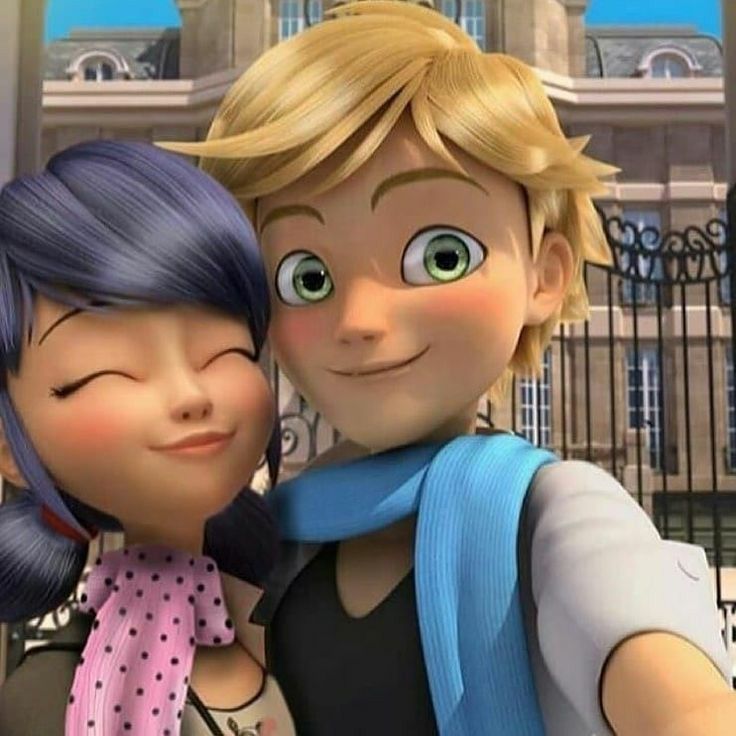 selfie de marinette e adrien