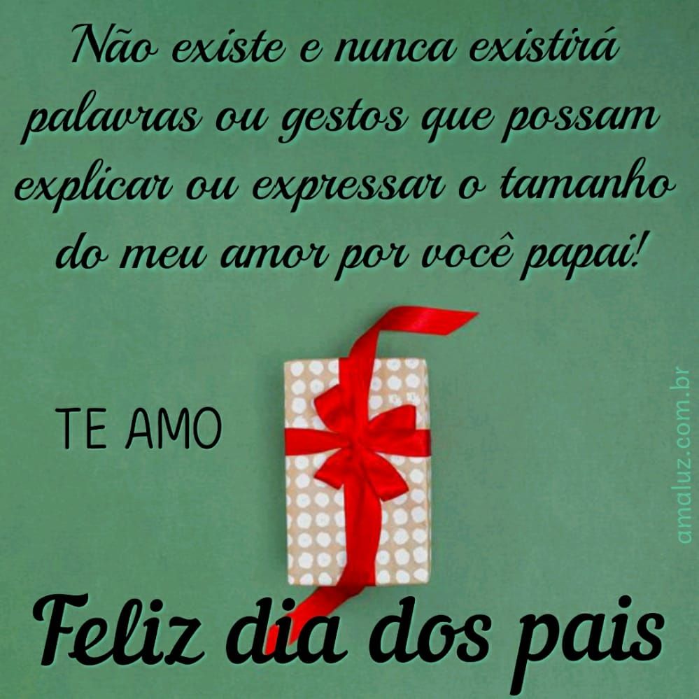 te amo feliz dia dos pais