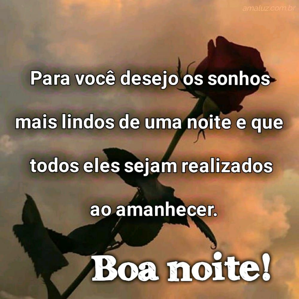 te desejo os sonhos mais lindos boa noite