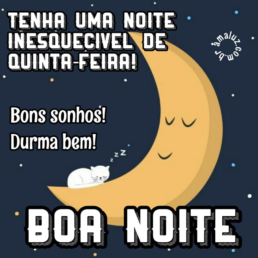 tenha uma boa noite inesquecível de quinta feira