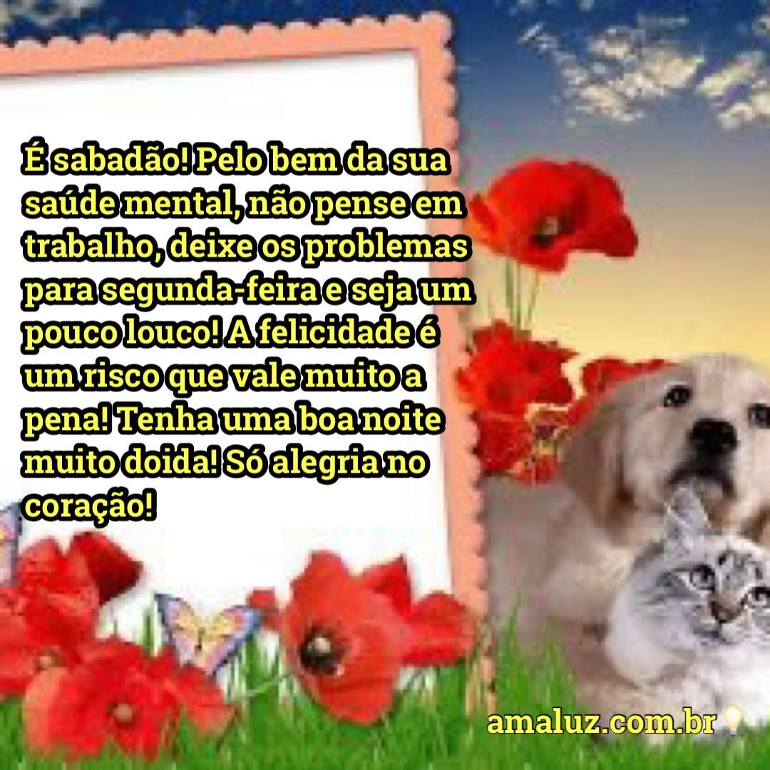 tenha uma boa noite muito doida