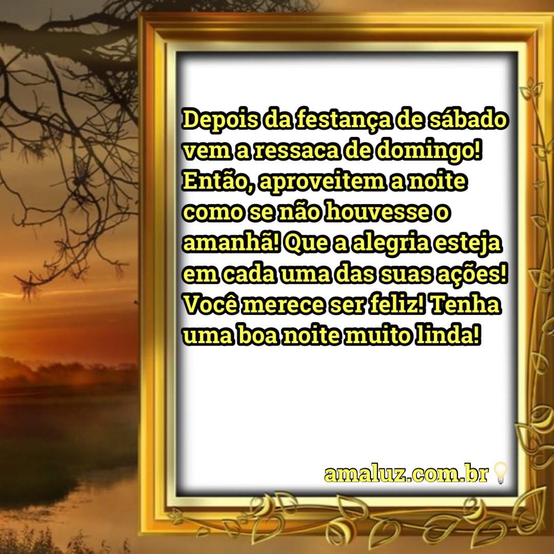 tenha uma boa noite muito linda