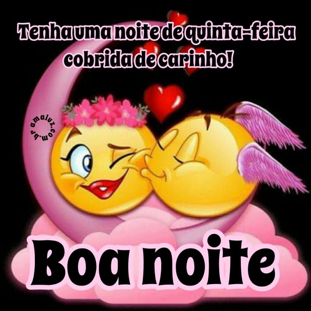 tenha uma noite de quinta feira cobrida de carinho