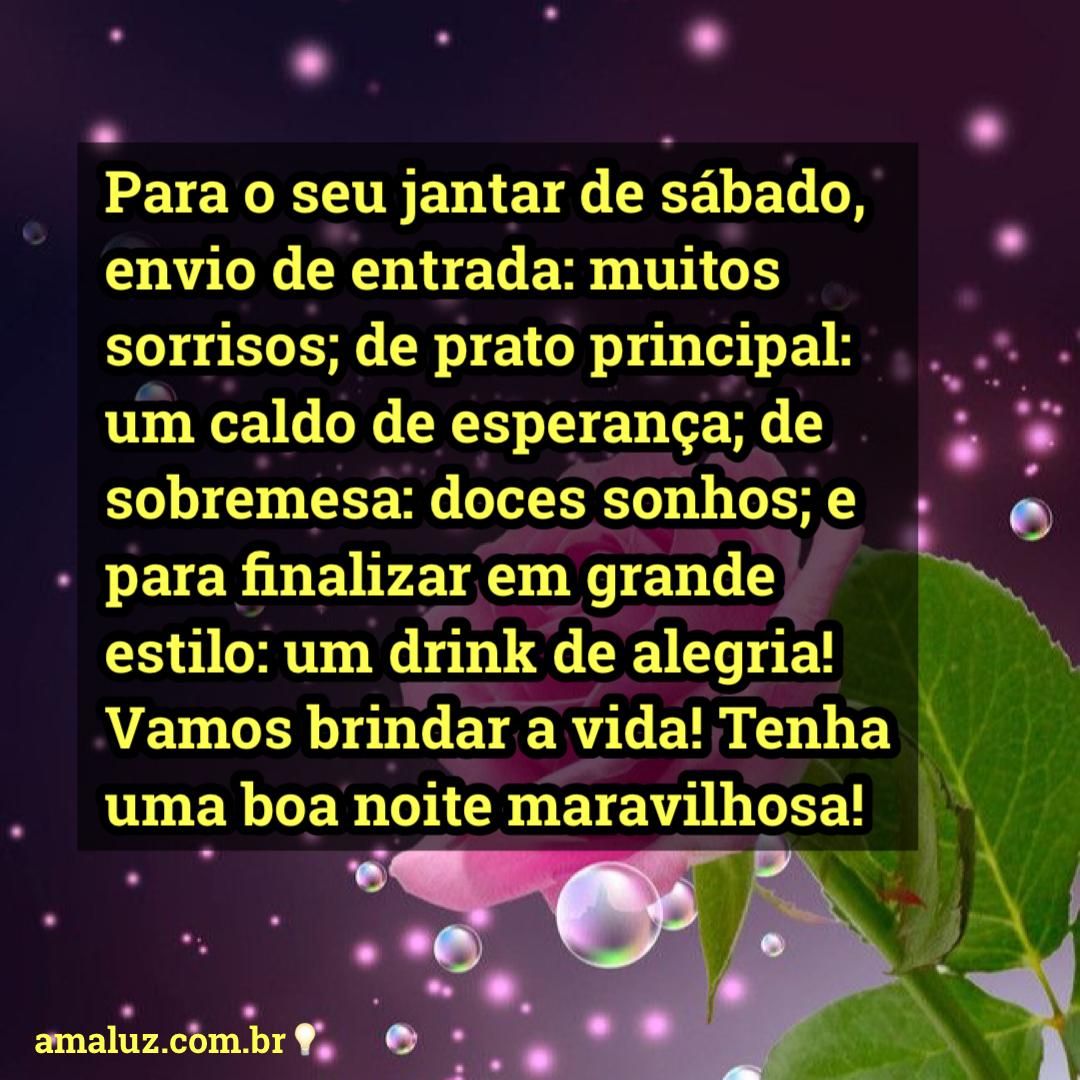 tenha uma noite maravilhosa