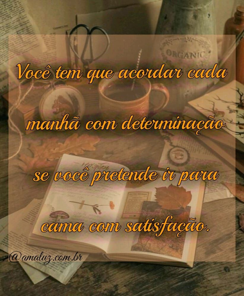 uma mensagem para acorda disposto