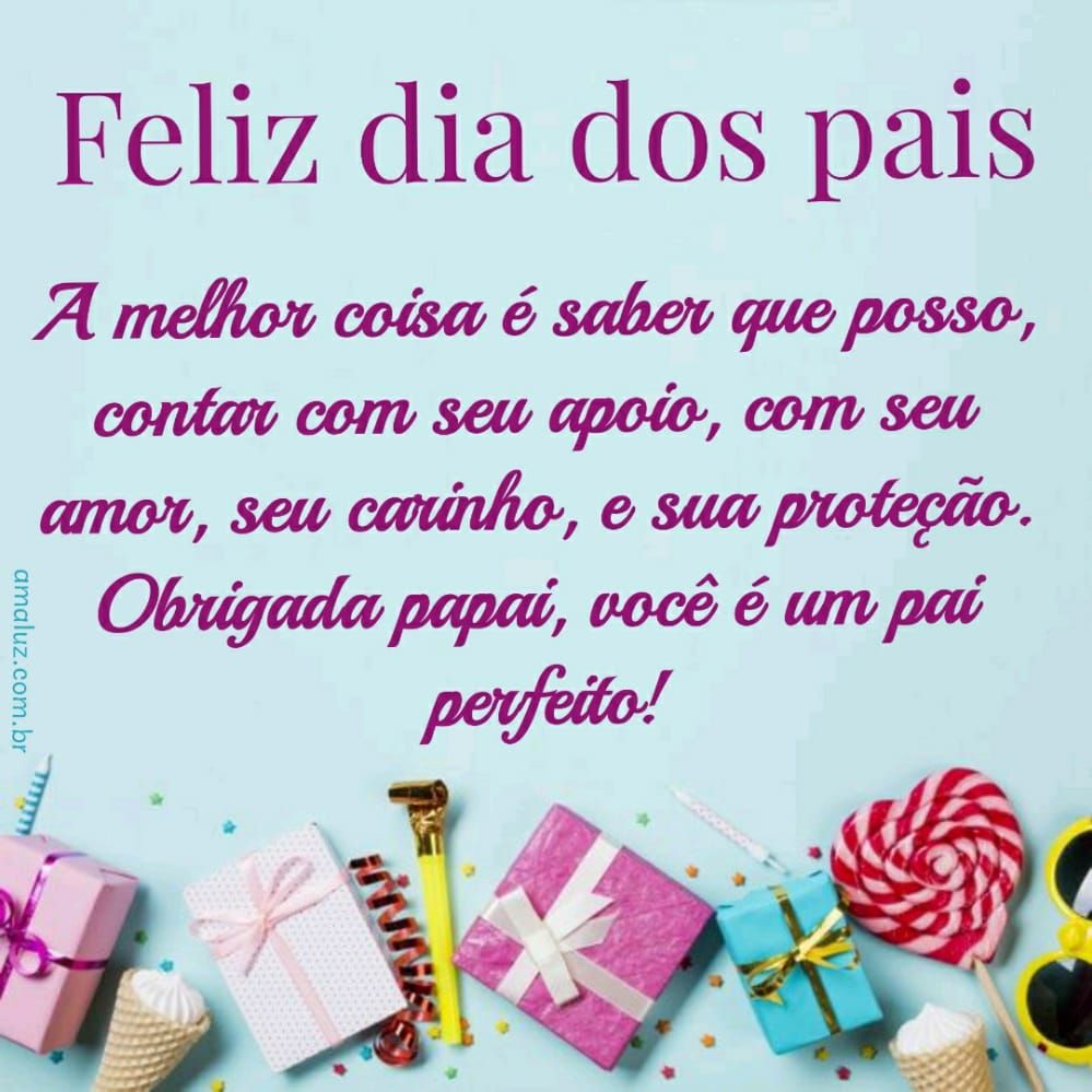 você é um pai perfeito feliz dia dos pais