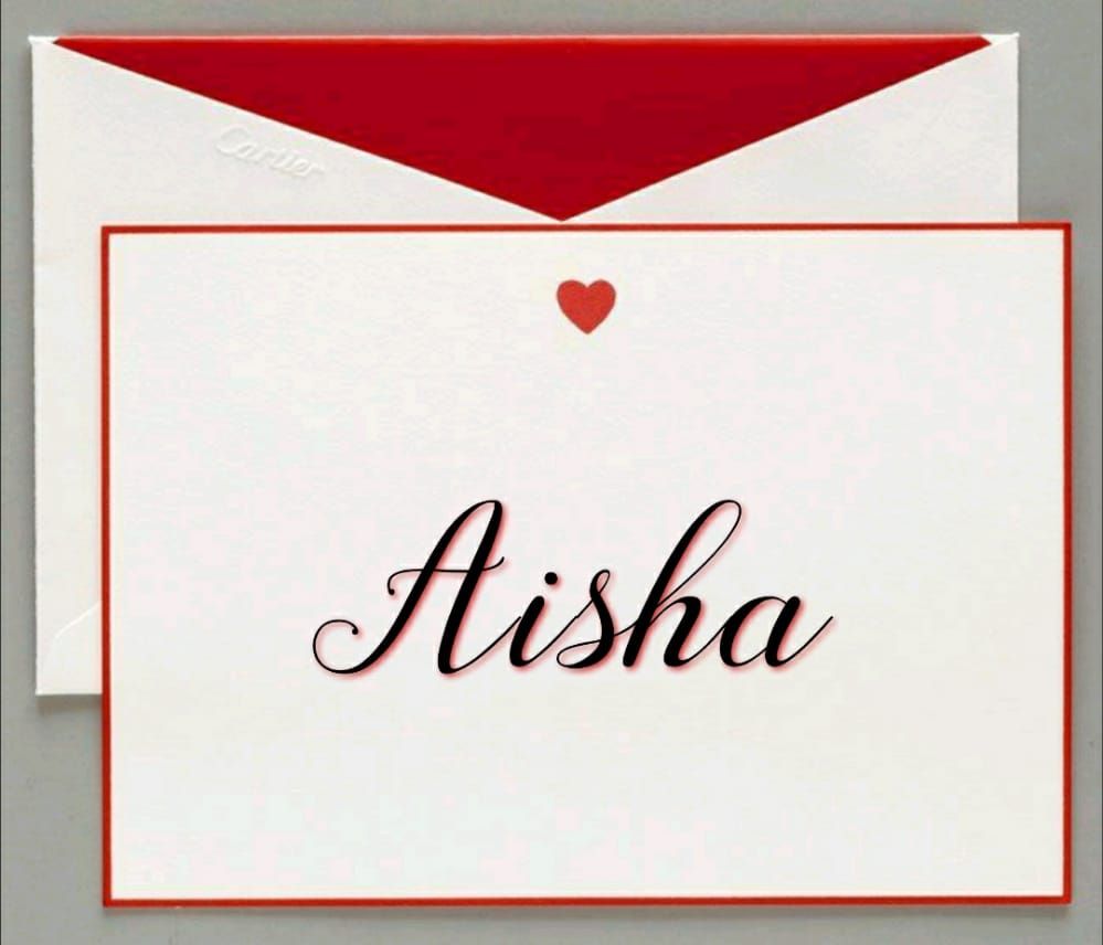 Aisha nome lindo mundo usado no mundo a fora