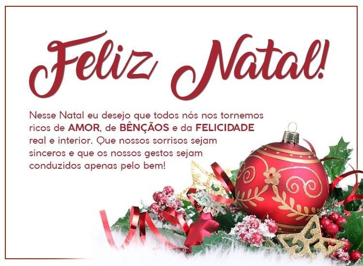 Feliz natal que sejamos ricos de amor bençãos e felicidade