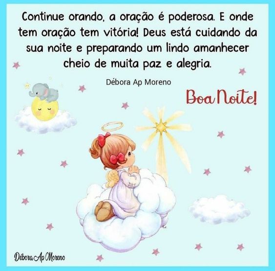 a oração é poderosa boa noite