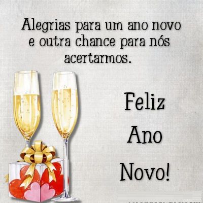alegrias eu desejo para o nosso novo ano novo