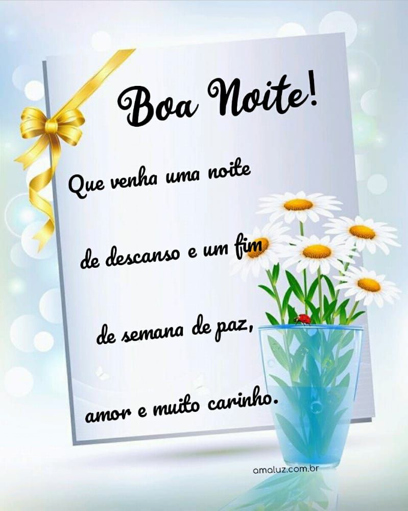 boa noite que venha uma noite de descanso