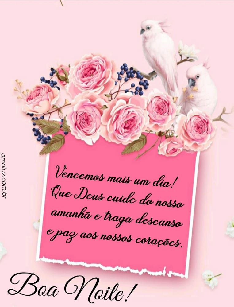 boa noite vencemos mais um dia que Deus guarde nosso descansa