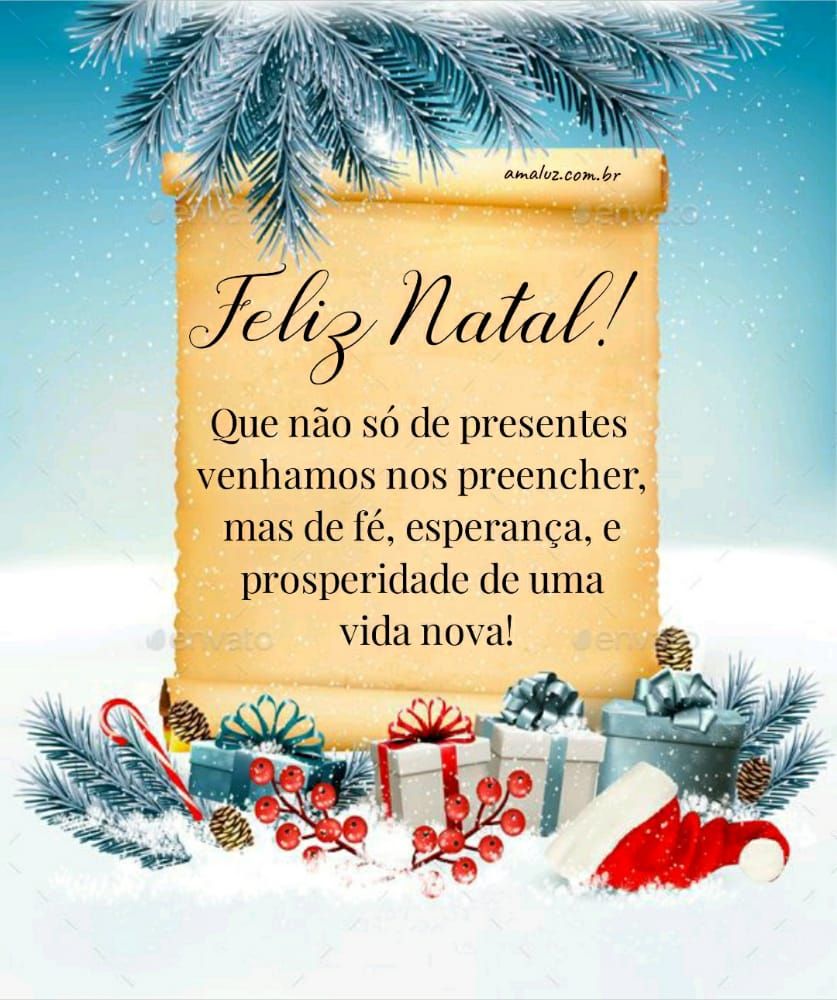 feliz natal que nem só de presentes venhamos nos preenche
