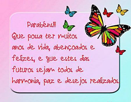 parabéns que você tenha muitos anos de vida