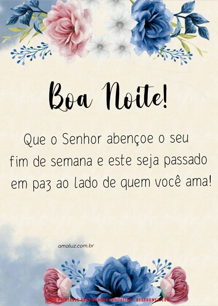 que o Senhor abençoe o seu fim de semana