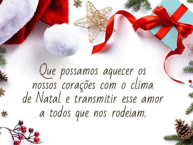 que possamos transmitir esse amor de natal que todos nos rodeiam