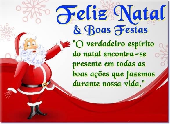 tenha um feliz natal e boas festas de comemoração