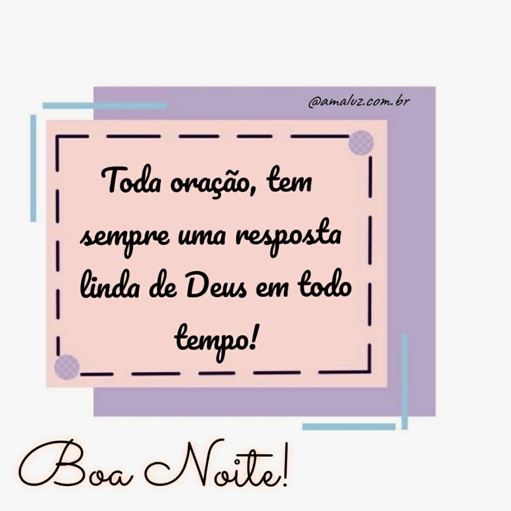 toda oração tem sempre um resposta